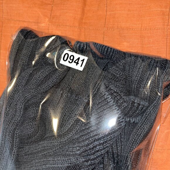 COS Black Ribbed Knit Oversized Sweater Womens Pullover Size Small - Picture 8 of 8